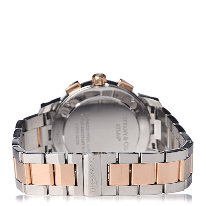 Tiffany Stainless Steel 18K Rose Gold 36mm Atlas Chronograph Quartz Watch 4 of 7