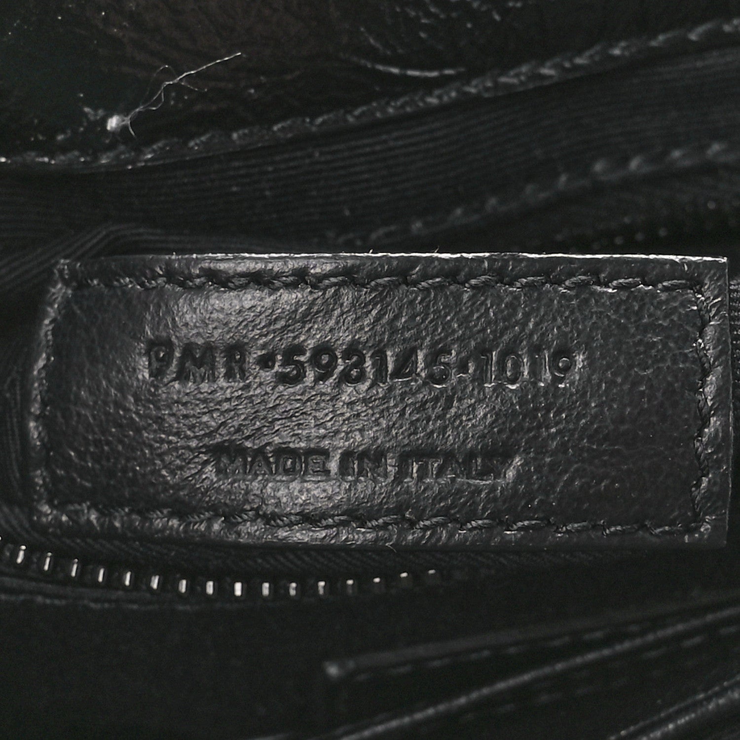 Saint Laurent Crinkled Calfskin Matelasse Monogram Niki Chain Wallet Black 6 of 10