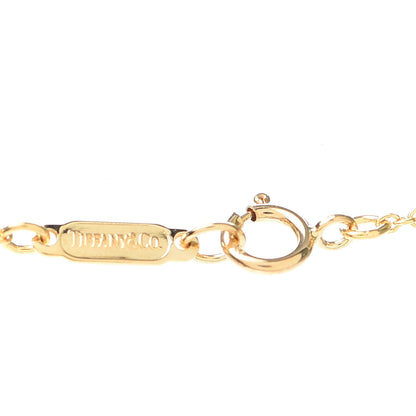 Tiffany 18K Yellow Gold Bow Tie Heart Pendant Necklace 4 of 6