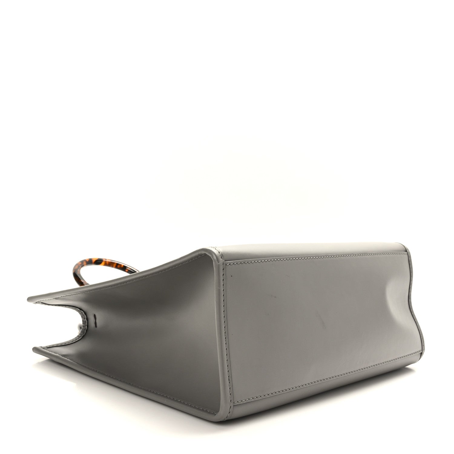 Fendi Vitello King Plexiglass Logo Embossed Medium Fendi Sunshine Shopper Tote Moon 4 of 8