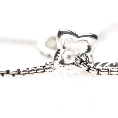 David Yurman Sterling Silver 25mm Quatrefoil Chain Necklace 4 of 4