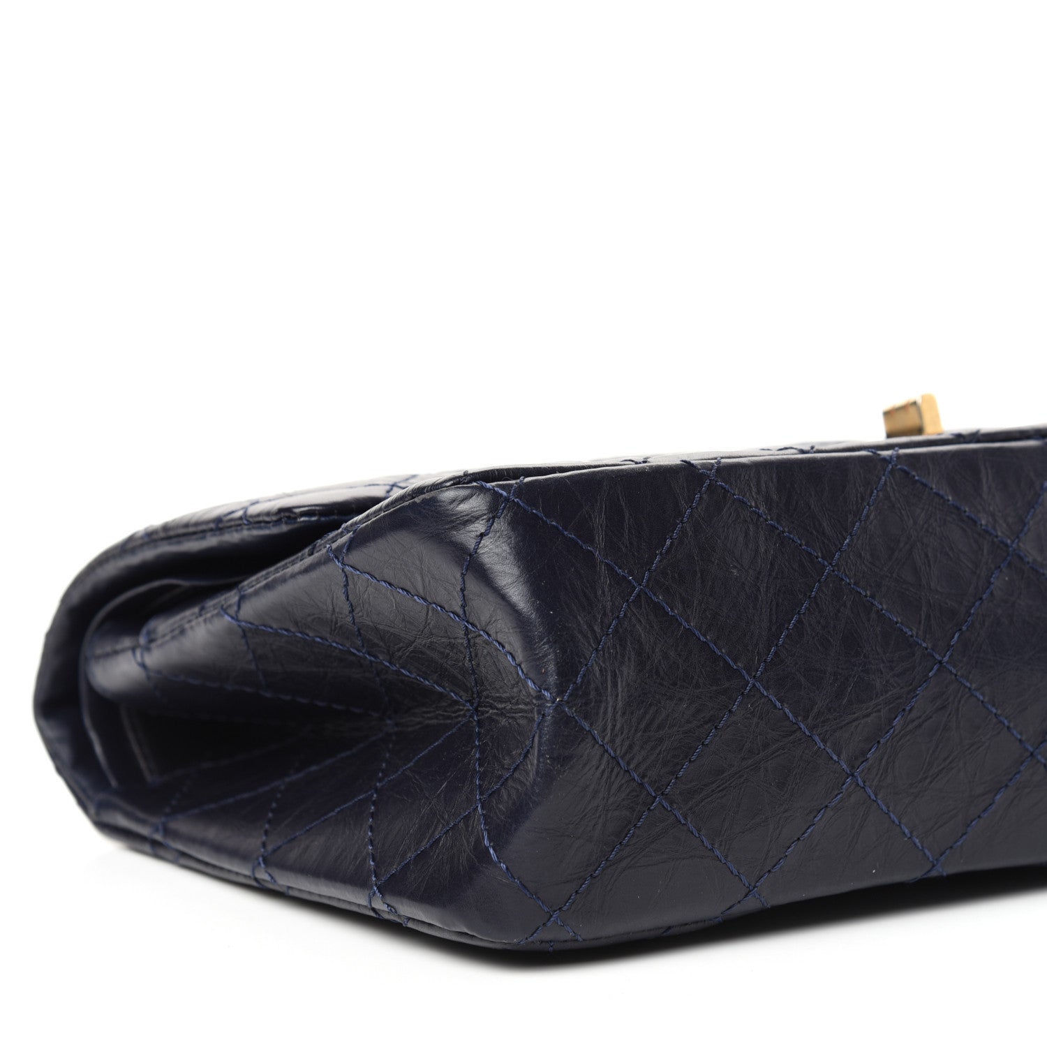 Chanel Aged Calfskin Quilted 2.55 Reissue 226 Flap Navy Blue 8 of 10