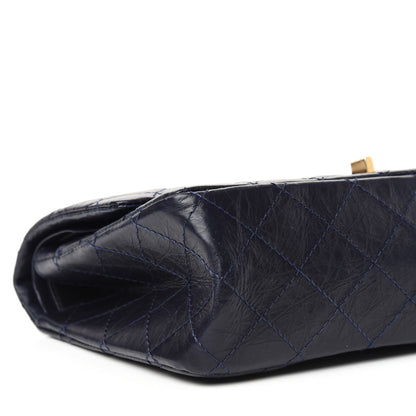 Chanel Aged Calfskin Quilted 2.55 Reissue 226 Flap Navy Blue 8 of 10
