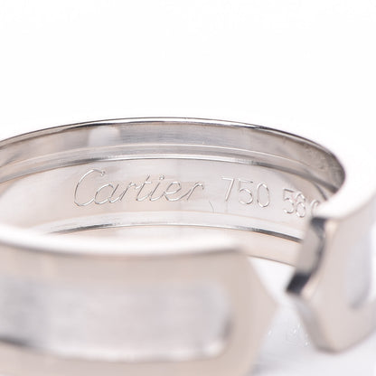 Cartier 18K White Gold 6.5mm C De Ring 56 7.25 4 of 6