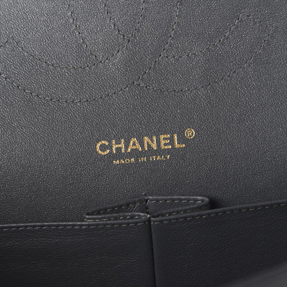Chanel Lambskin Quilted Jumbo Double Flap Charcoal Grey 8 of 10