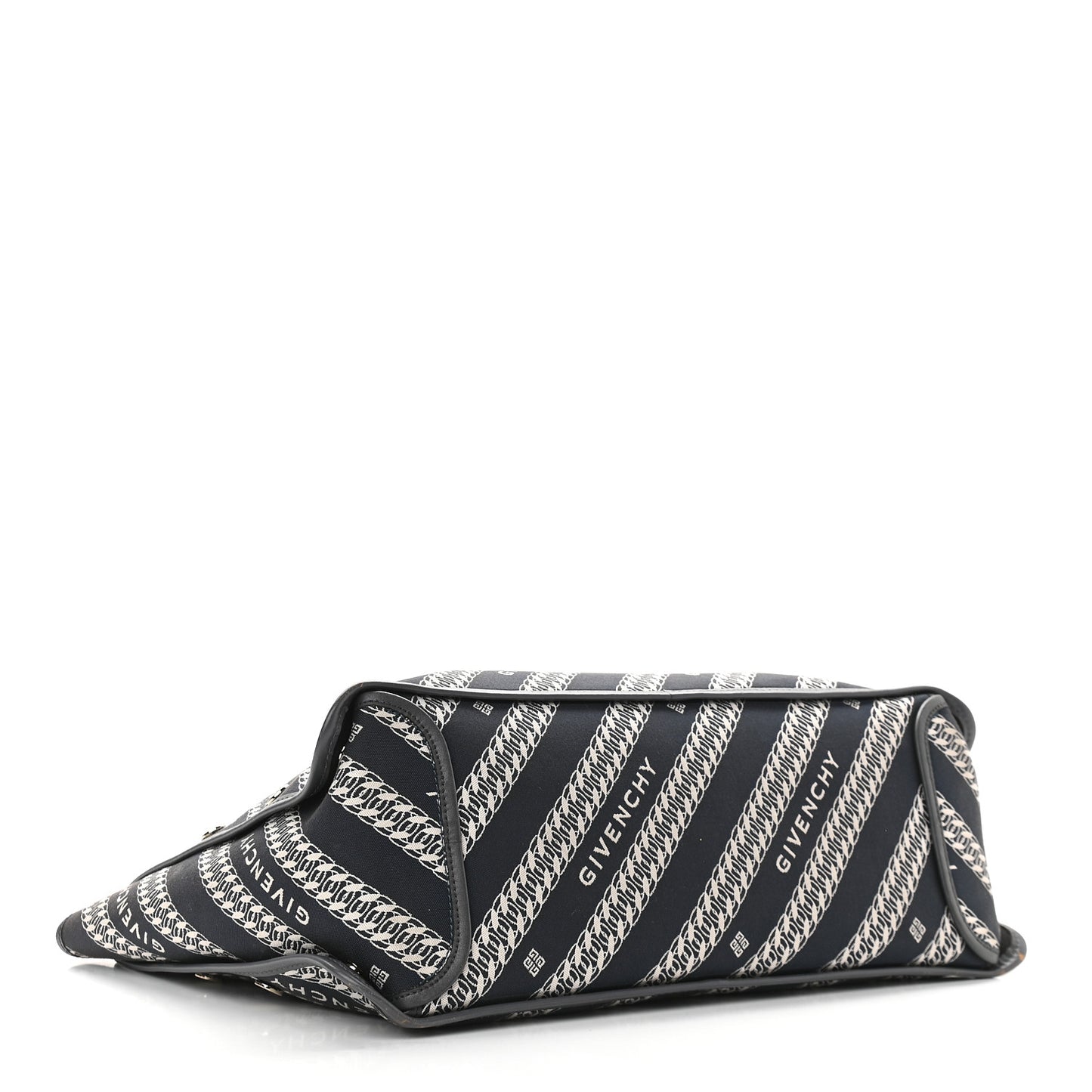 Canvas Jacquard Medium Bond Tote Oil Blue