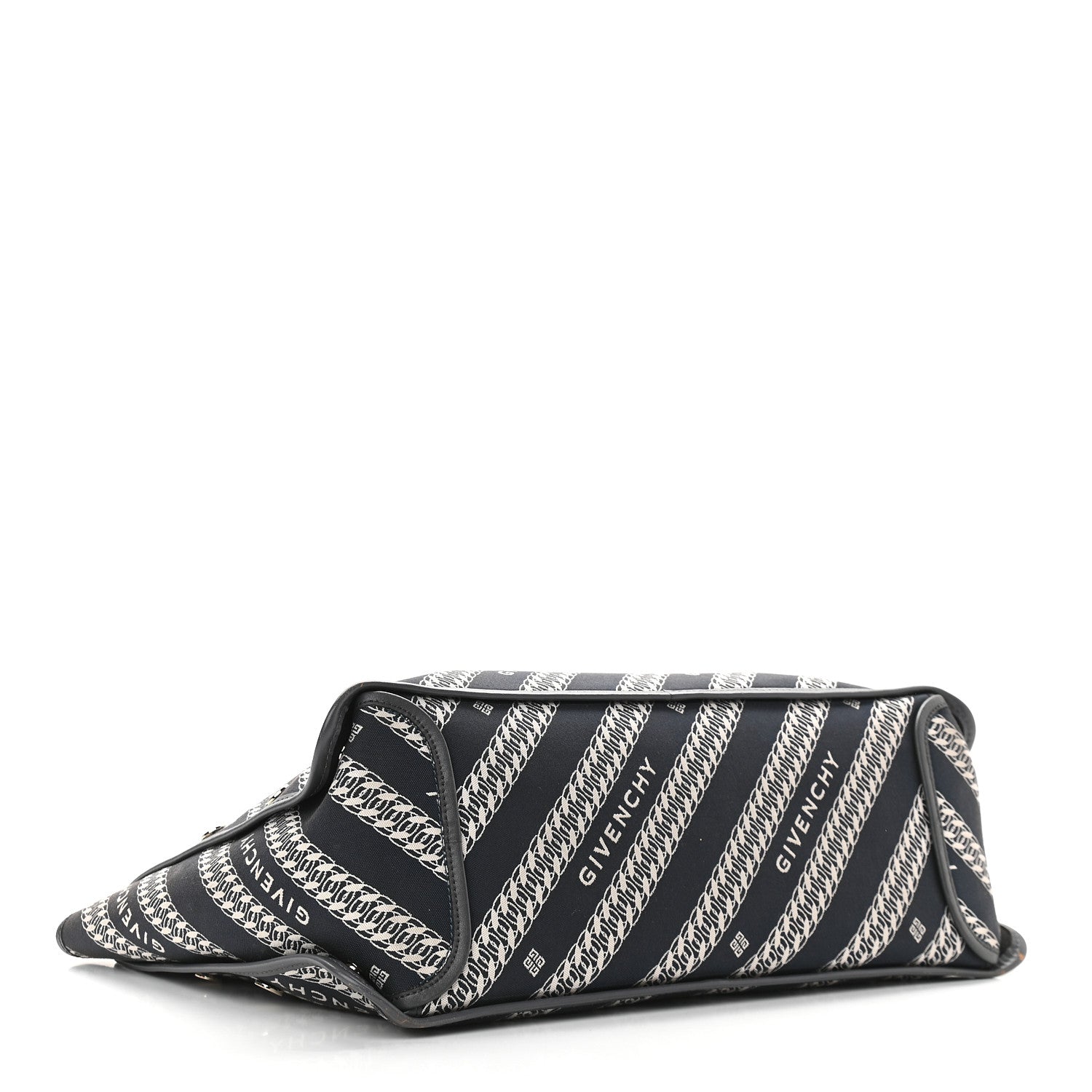 Givenchy Canvas Jacquard Medium Bond Tote Oil Blue 5 of 15