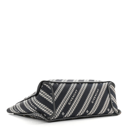 Givenchy Canvas Jacquard Medium Bond Tote Oil Blue 5 of 15