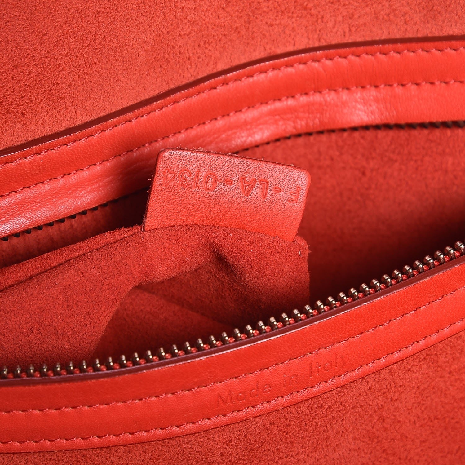 Celine Smooth Calfskin Medium Phantom Luggage Vermillion 7 of 17