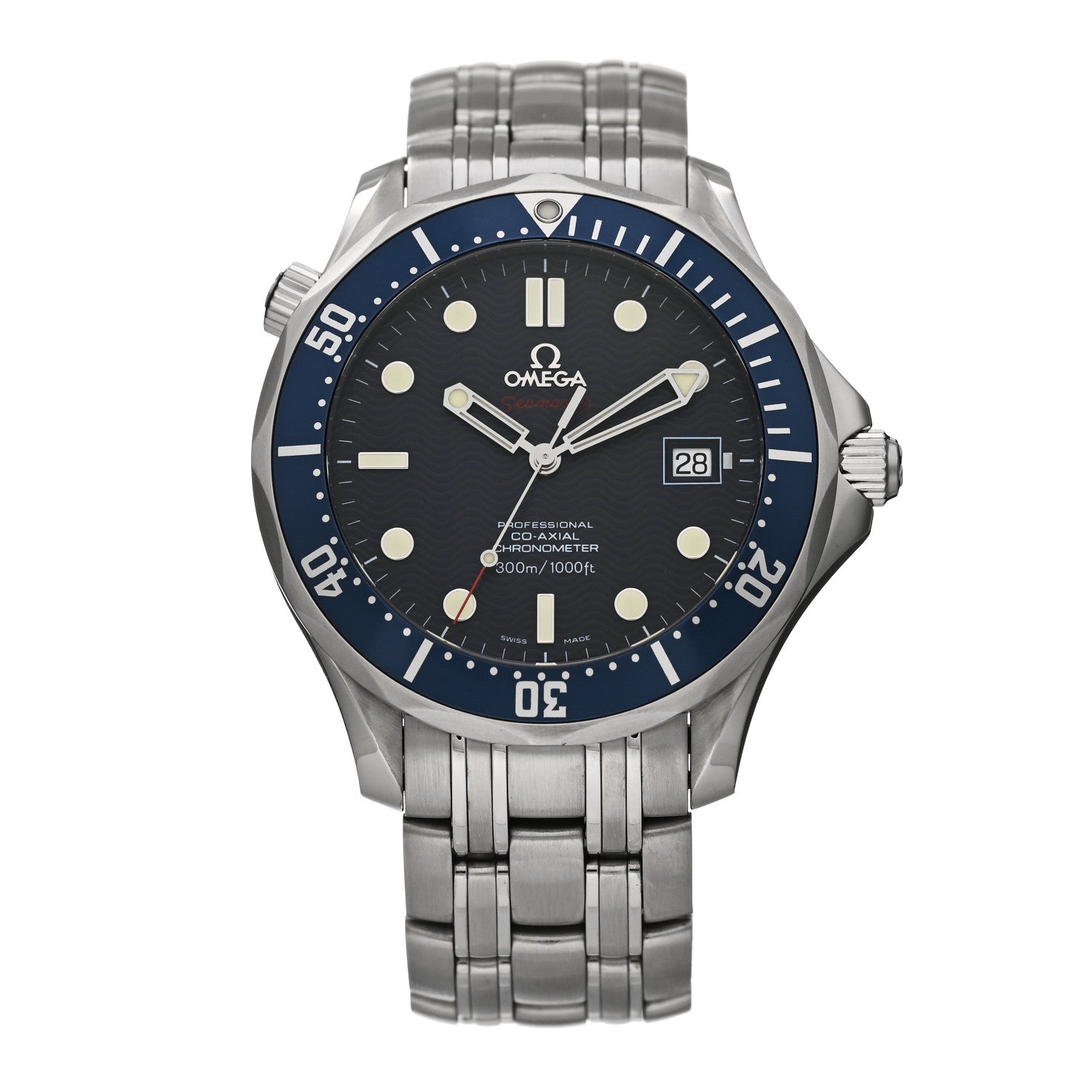 Omega Stainless Steel 41mm Seamaster Diver 300M Co-Axial Automatic Watch Blue 2220.80.00 1 of 5