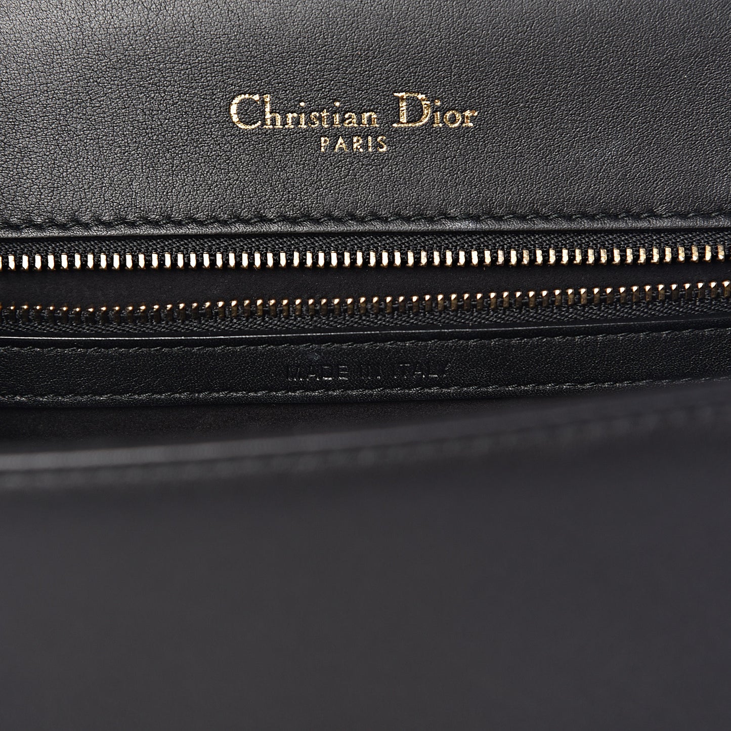 Calfskin Studded Small Diorama Flap Bag Black