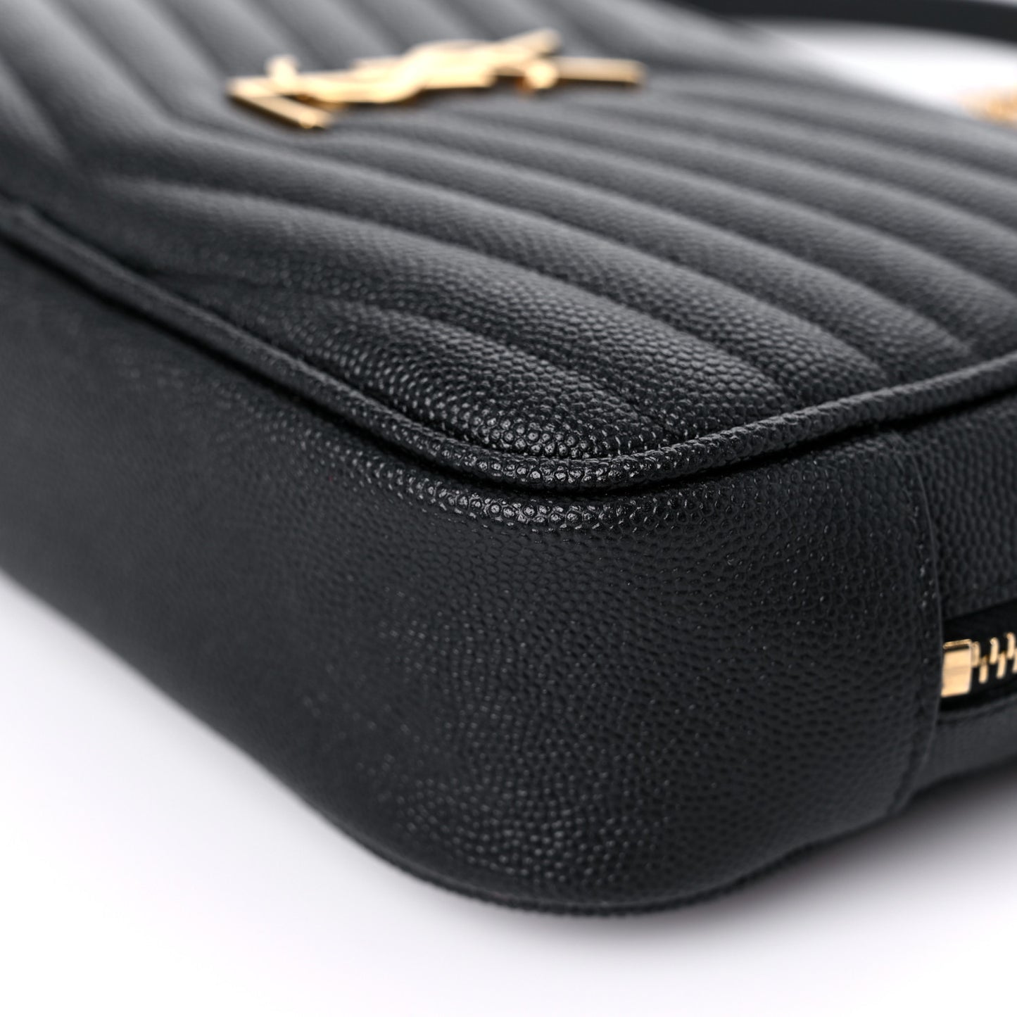 Grain De Poudre Matelasse Monogram Mini Lou Camera Bag Black