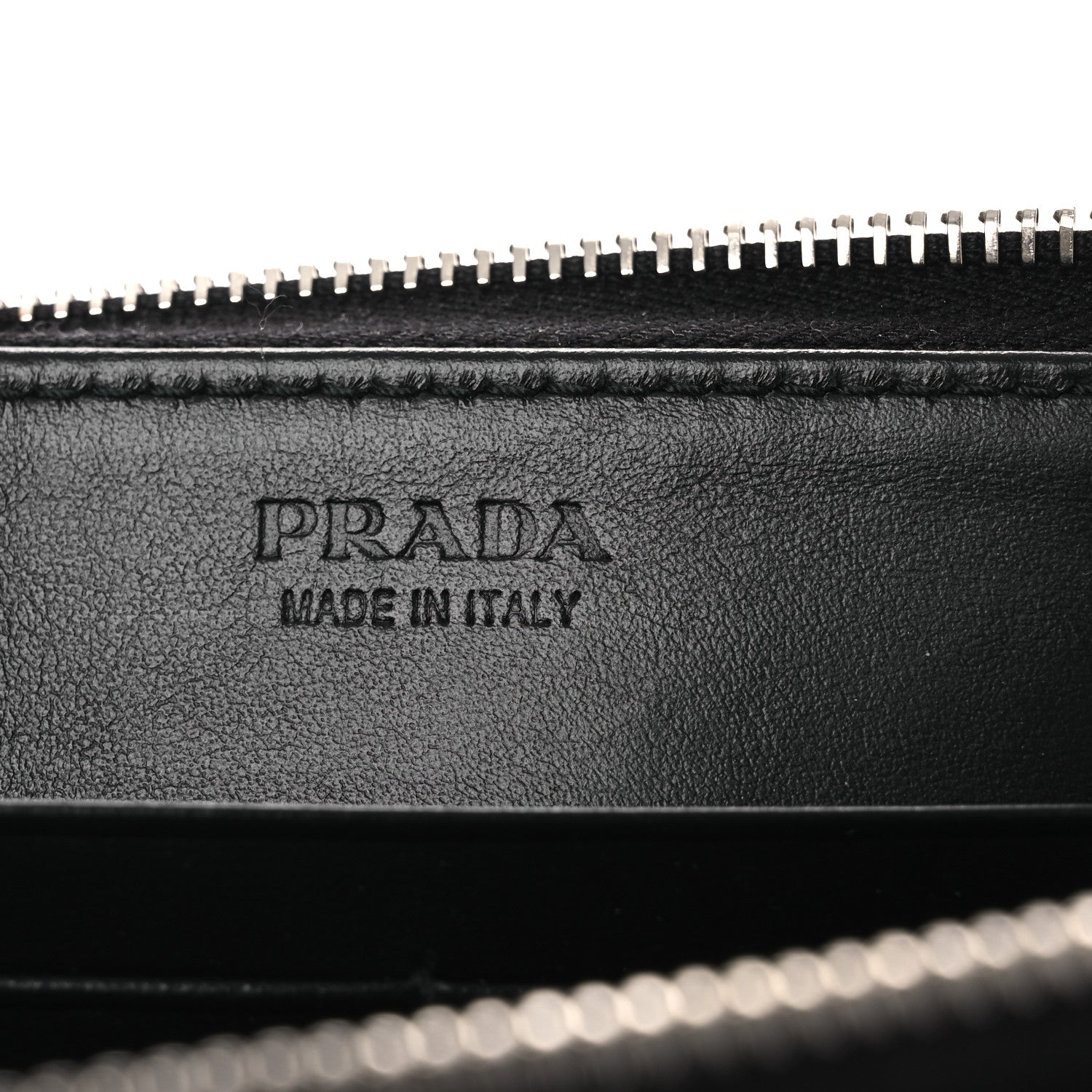 Prada Saffiano Travel Double Zip Crossbody Belt Bag Black 6 of 10