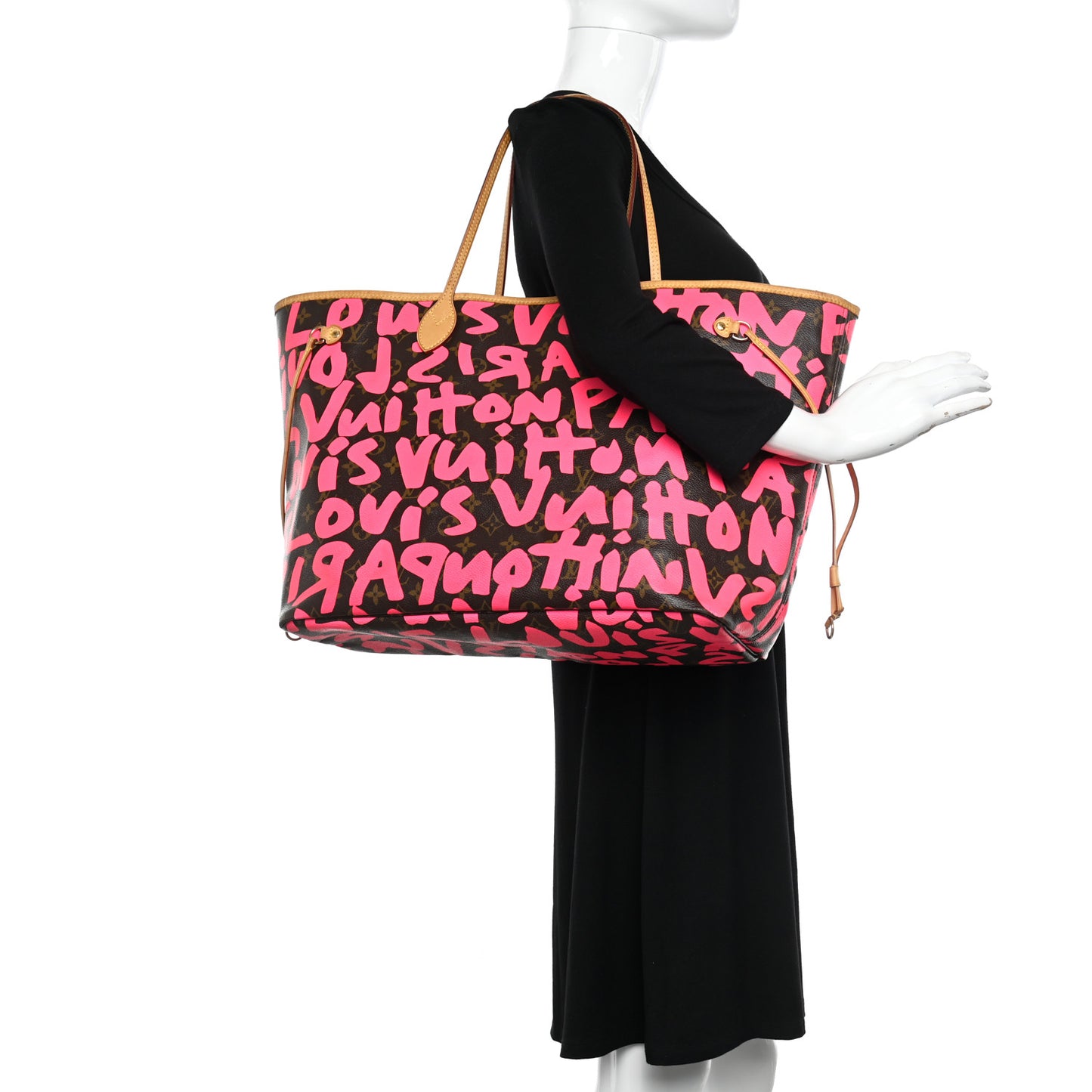 Monogram Graffiti Neverfull GM Fuchsia