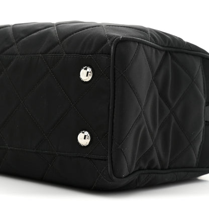 Prada Nylon Tessuto Impuntu Quilted Shoulder Bag Black 7 of 10