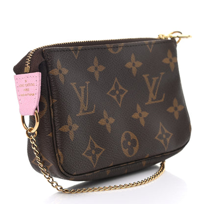 Louis Vuitton Monogram 2016 Christmas Animation Mini Pochette Accessories Rose Ballerine 3 of 7