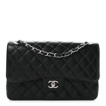 Chanel Caviar Quilted Jumbo Double Flap Black 1 of 10