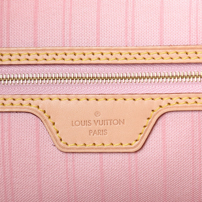 Louis Vuitton Damier Azur Delightful MM Rose Ballerine 7 of 11