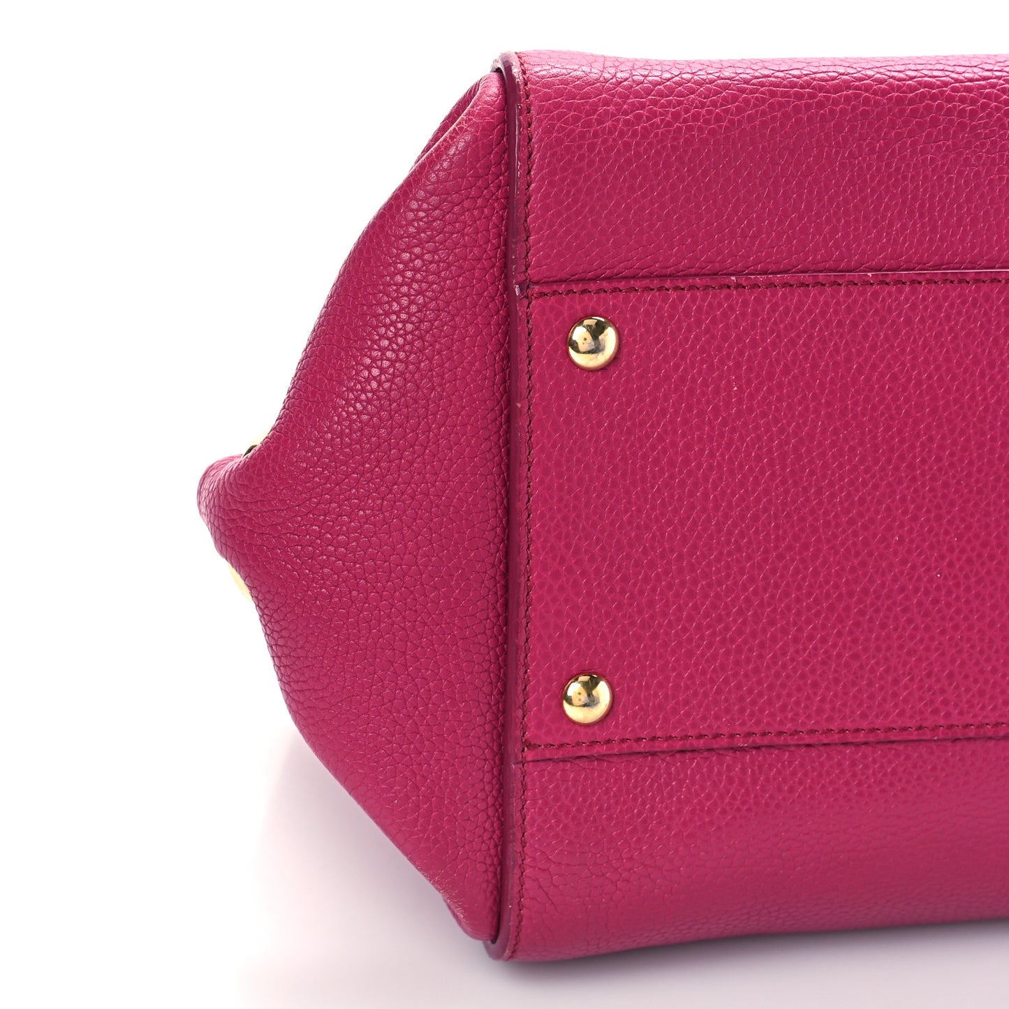 Grained Calfskin Sofia Satchel Pink