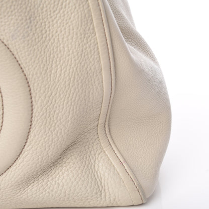 Gucci Pebbled Calfskin Medium Soho Shoulder Bag Off White 16 of 18