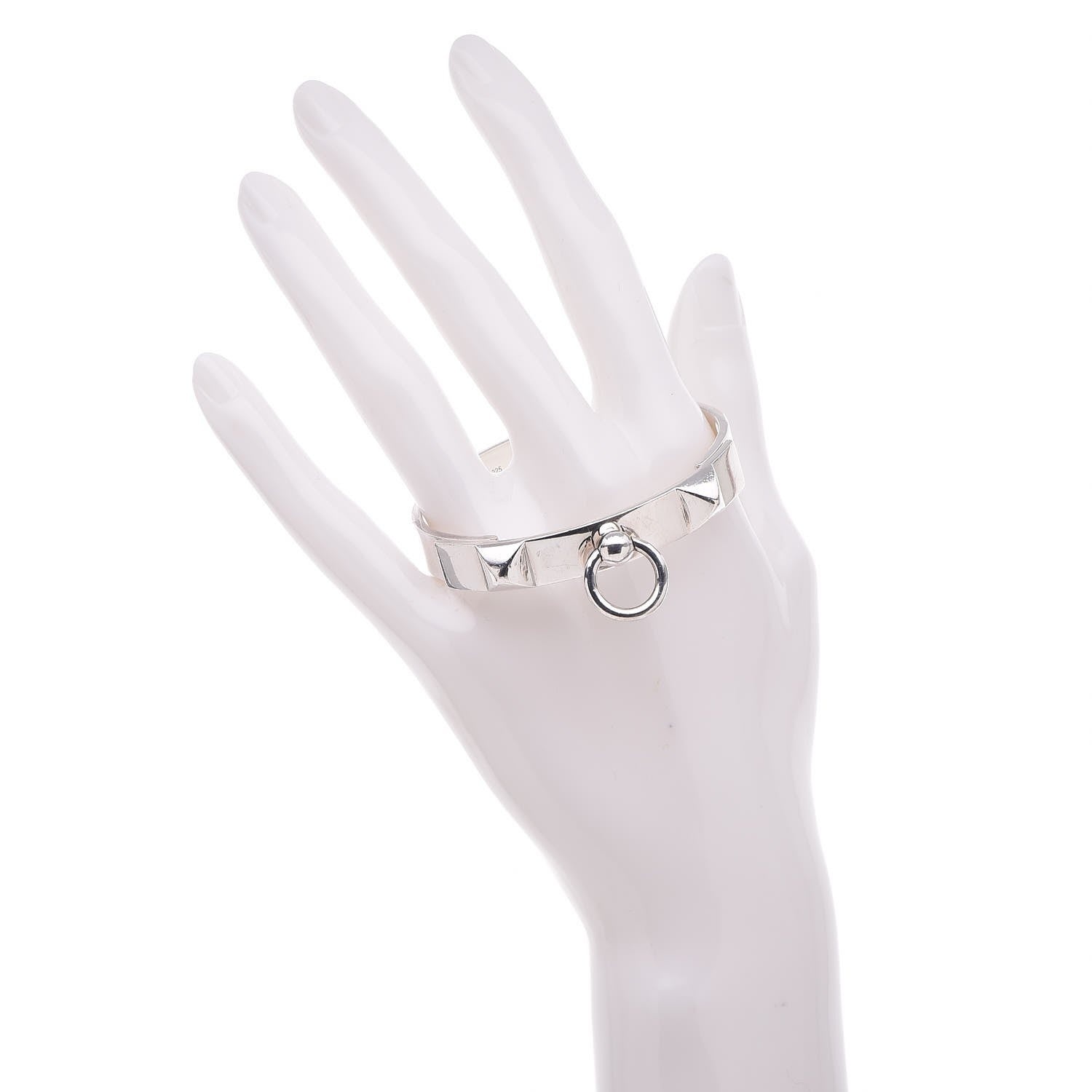 Hermes Sterling Silver PM Collier De Chien Bracelet XS 2 of 6