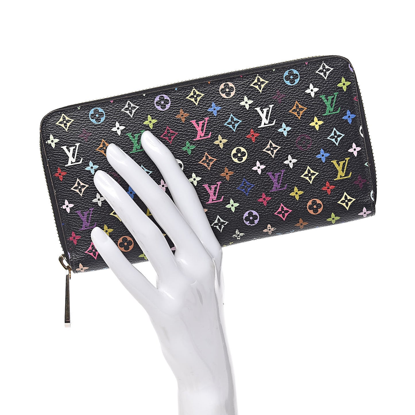 Monogram Multicolor Zippy Wallet Black Grenade