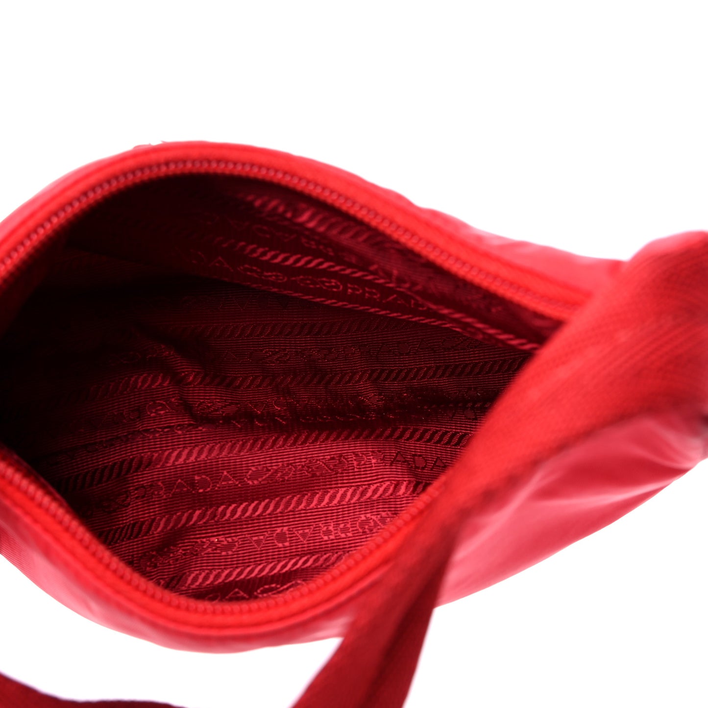 Tessuto Nylon Mini Re-Edition 2000 Bag Rosso