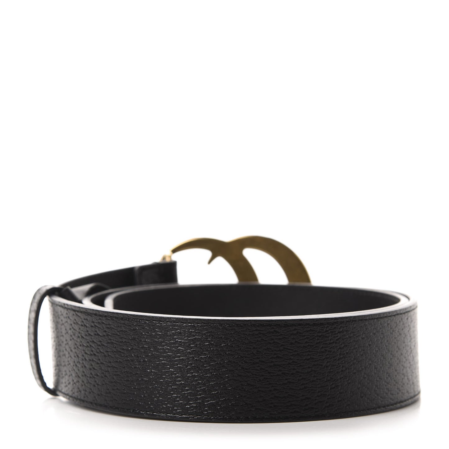 Textured Calfskin Double G 40mm Belt 85 34 Black