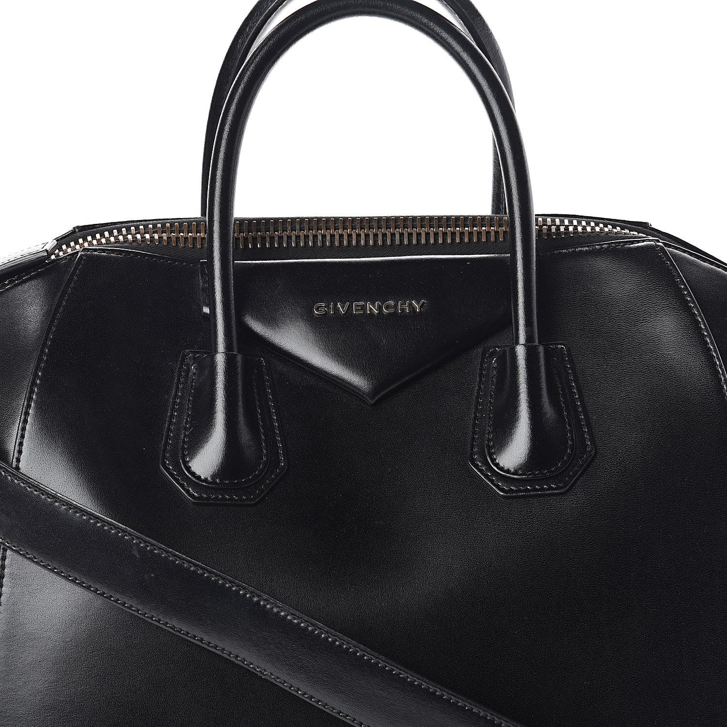 Givenchy Shiny Lord Calfskin Medium Antigona Black 7 of 12