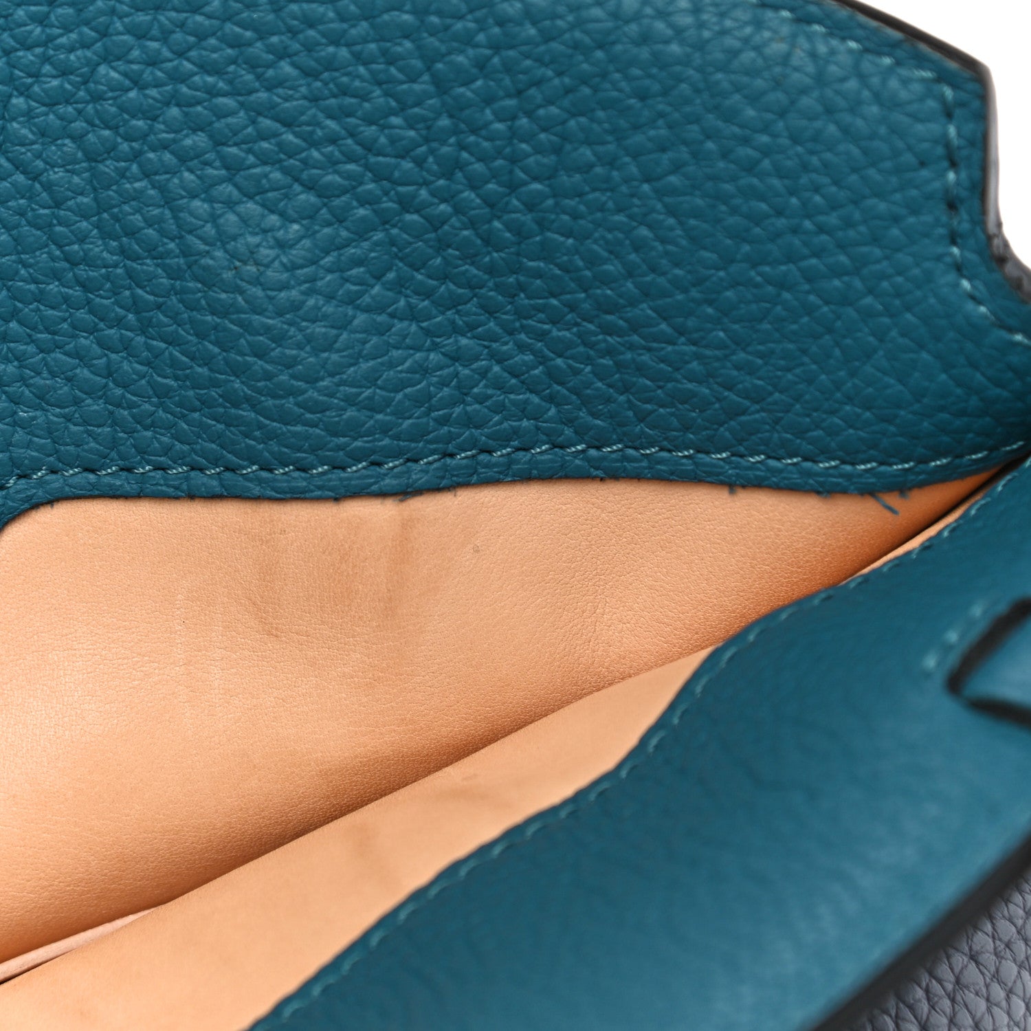 Moynat Taurillon Josephine PM Polar Prussian Blue 10 of 11