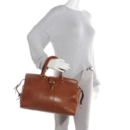 Saint Laurent Sheepskin Medium Cabas ChYc Bag Whiskey 2 of 7