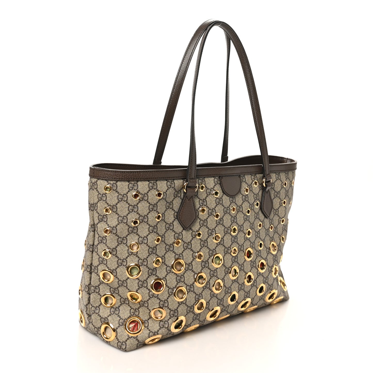 GG Supreme Eyelet Medium Ophidia Tote Bag