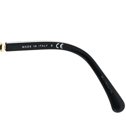 Chanel Acetate Metal Calfskin Square Chain Sunglasses 5210-Q Black Gray 6 of 9