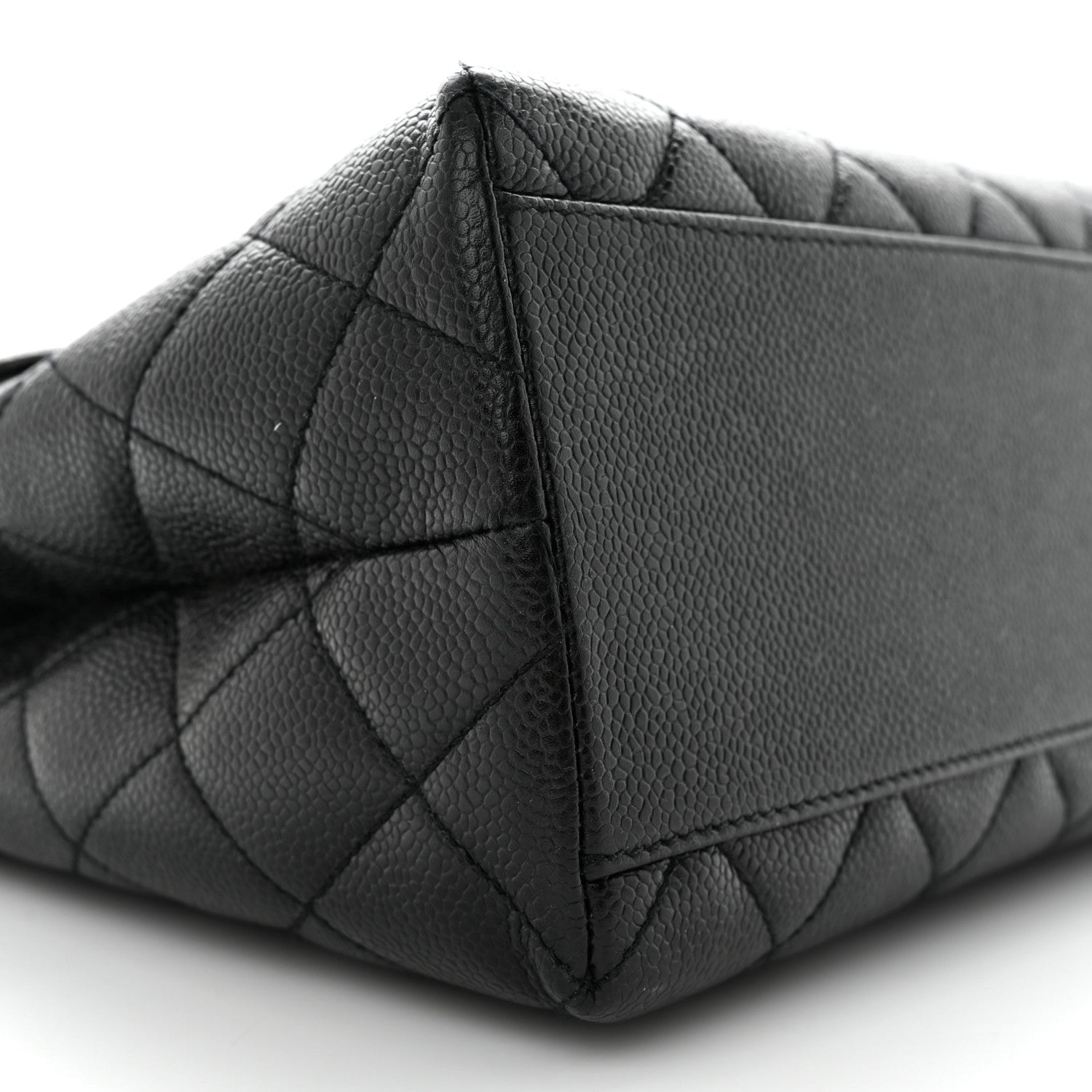 Chanel Caviar Quilted Jumbo Kelly Flap Black 9 of 16
