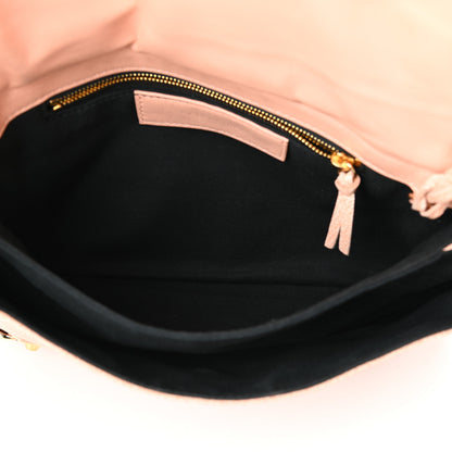 Balenciaga Chevre Gold Metallic Edge Hardware Envelope Clutch Rose Corail 5 of 9