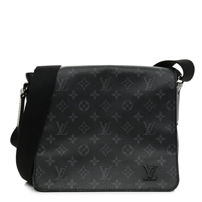 Louis Vuitton Monogram Eclipse District PM Black 1 of 12