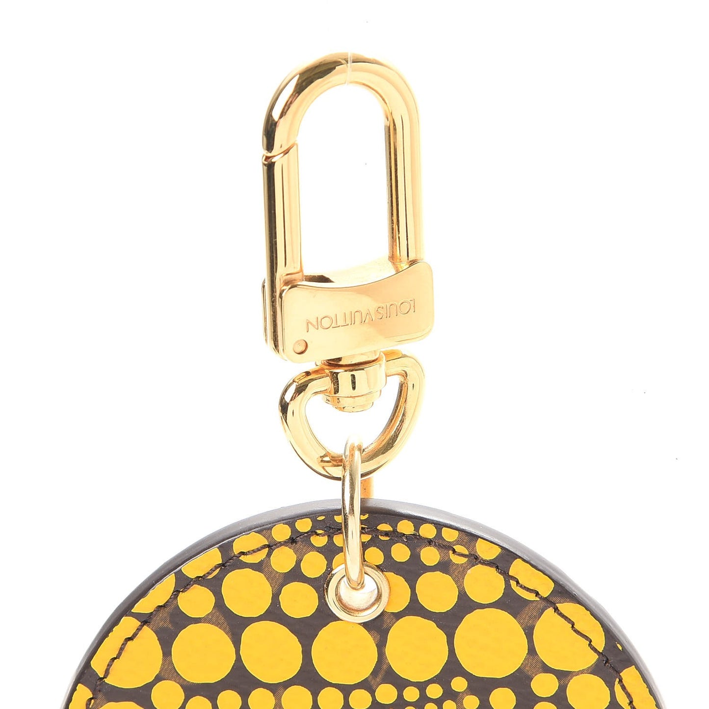 Monogram Kusama Town Key Ring Yellow
