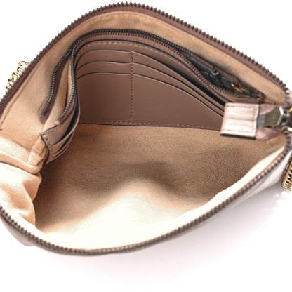 Gucci Calfskin Matelasse Mini GG Marmont Chain Bag Porcelain Rose 5 of 10