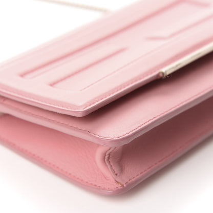 Fendi Vitello Flamingo Tube Wallet on Chain Pink 6 of 10
