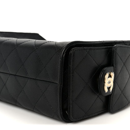 Chanel Caviar Quilted Mini Chanel 25 Handbag Black 10 of 11