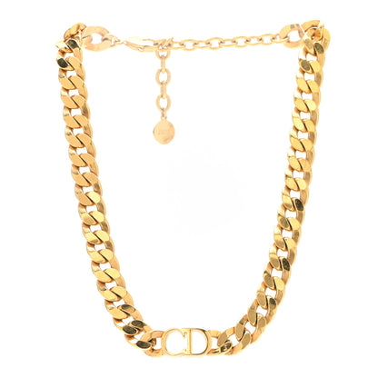 Christian Dior Metal Danseuse Etoile Chain Choker Necklace Gold 3 of 5