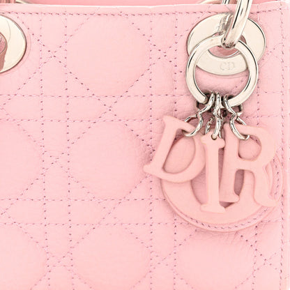 Christian Dior Grained Calfskin Cannage Nano Lady Dior Rose Clair 8 of 11