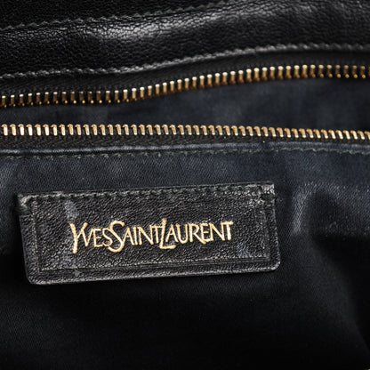 Saint Laurent Sheepskin Medium Cabas ChYc Black 6 of 7