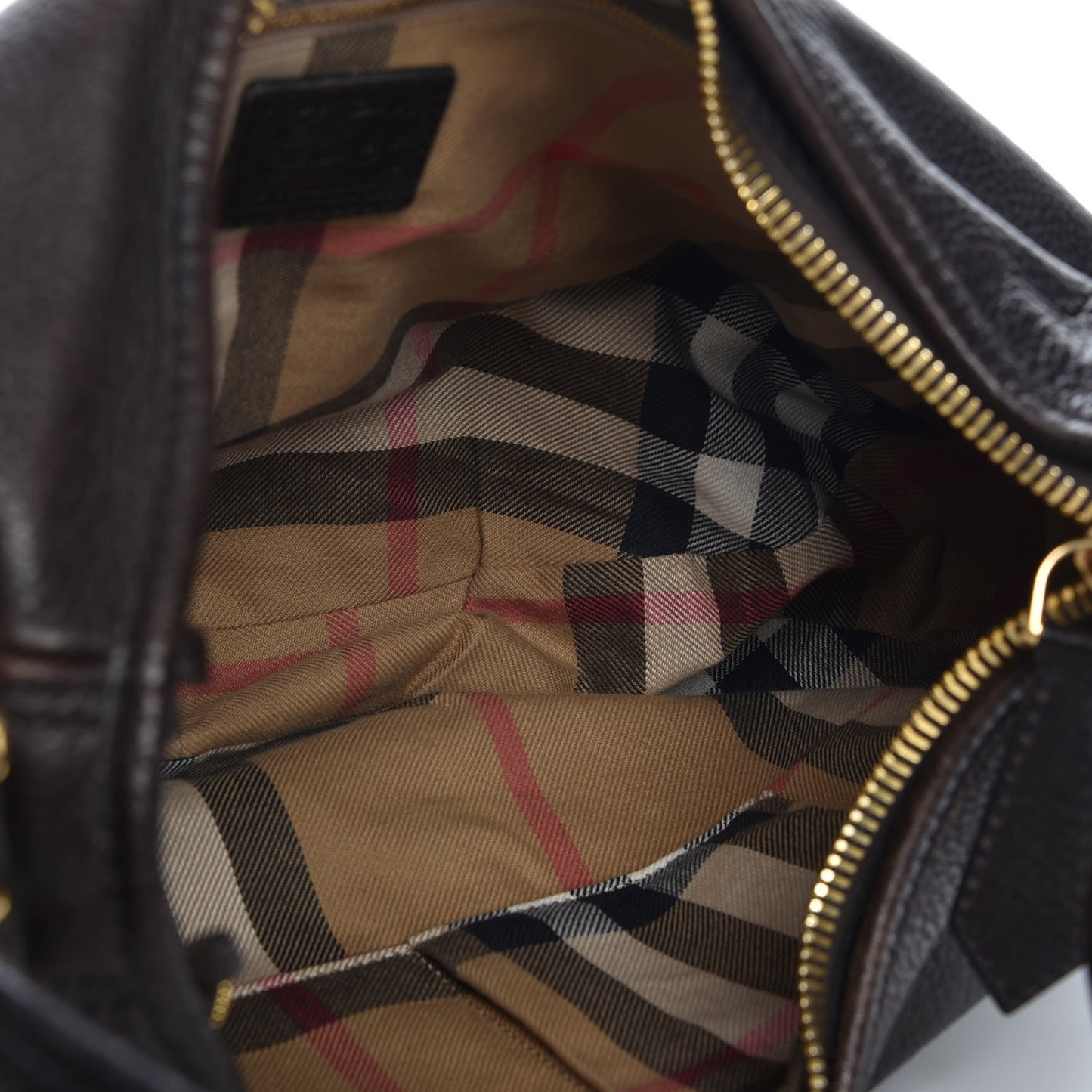 Calfskin Malika Hobo Dark Brown