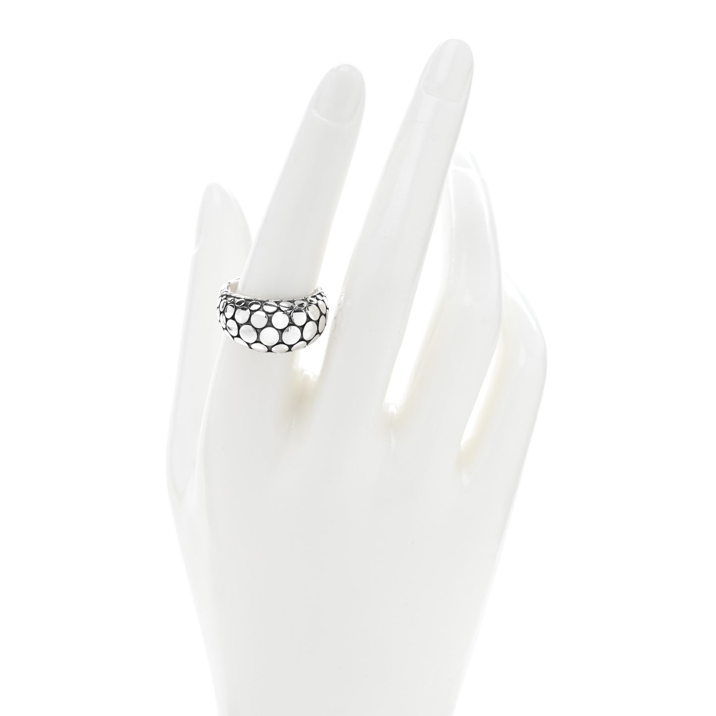 Sterling Silver Dot Dome Ring 57 8