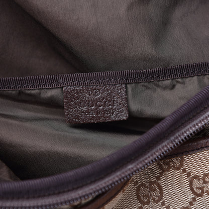 Gucci Monogram Natural Pigskin Large Diaper Bag Beige Ebony Cocoa Dark Chocolate 6 of 18