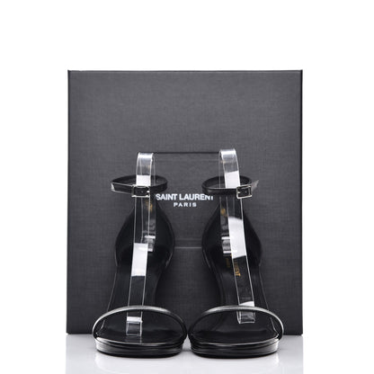 Saint Laurent Calfskin Jane 80 Ankle Strap Sandals 40 Black 8 of 8