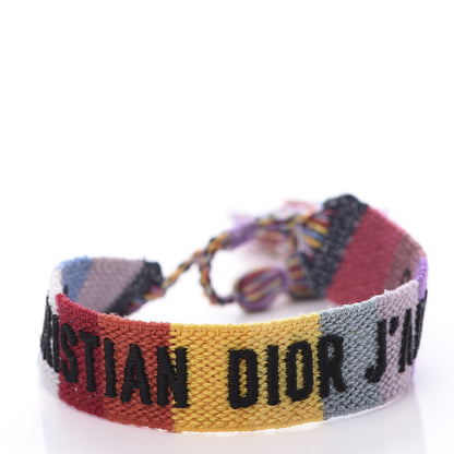 Christian Dior Woven Cotton J'Adior Friendship Bracelet Set Multicolor 5 of 8