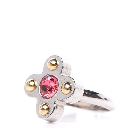 Louis Vuitton Crystal Love Letters Timeless Ring Silver L 7.75 3 of 6