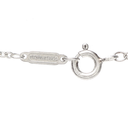 Tiffany Sterling Silver Enamel Heart Key Pendant Necklace Tiffany Blue 4 of 5